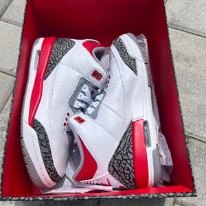 Youth Air Jordan 3 Retro (GS) “Fire Red” Colorway